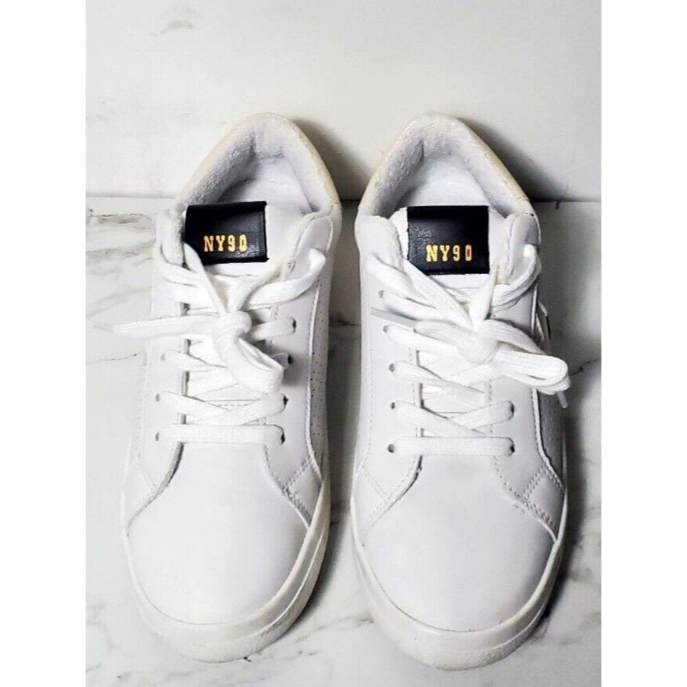 Steve Madden Size 8 Starling Leather Sneakers Starling/STAR12S1 GUC - Picture 5 of 8